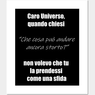 Caro universo Posters and Art